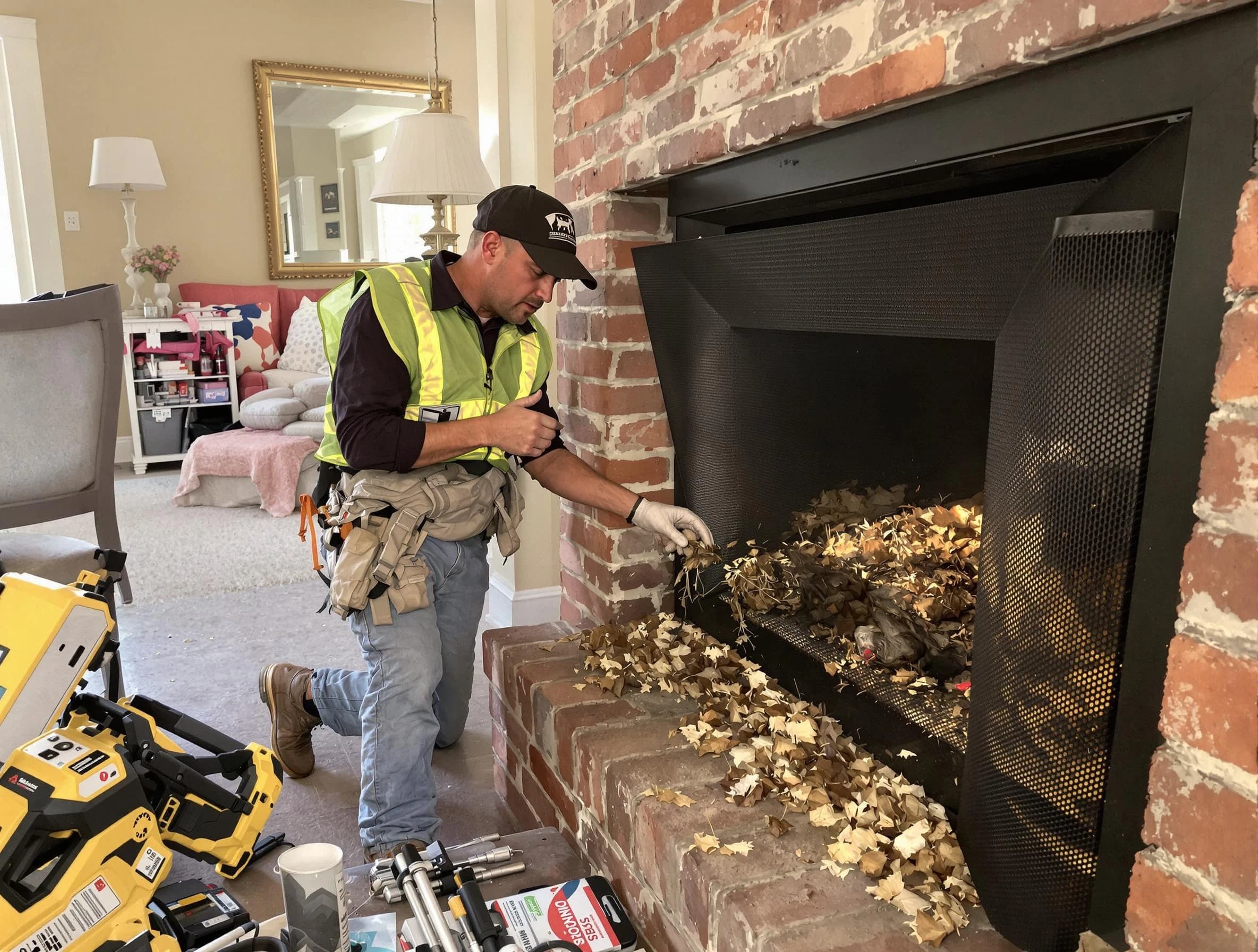 Safe screening installation by Berkeley Chimney Sweep in Berkeley, NJ