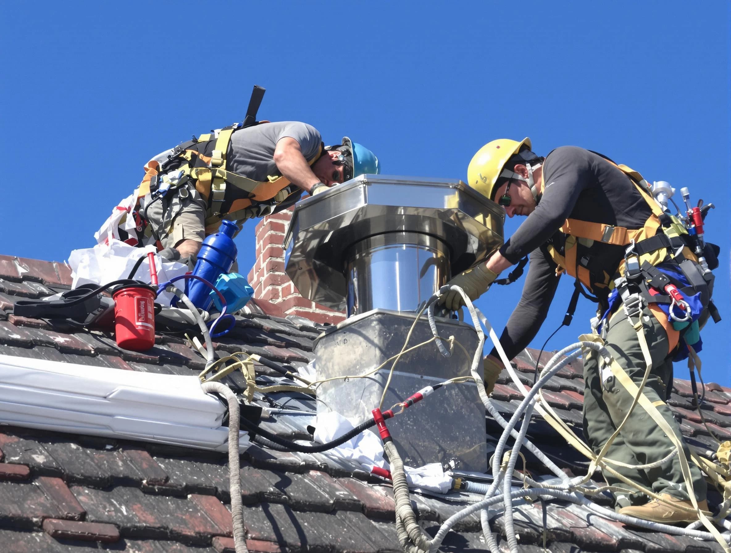 Protective chimney cap installed by Berkeley Chimney Sweep in Berkeley, NJ