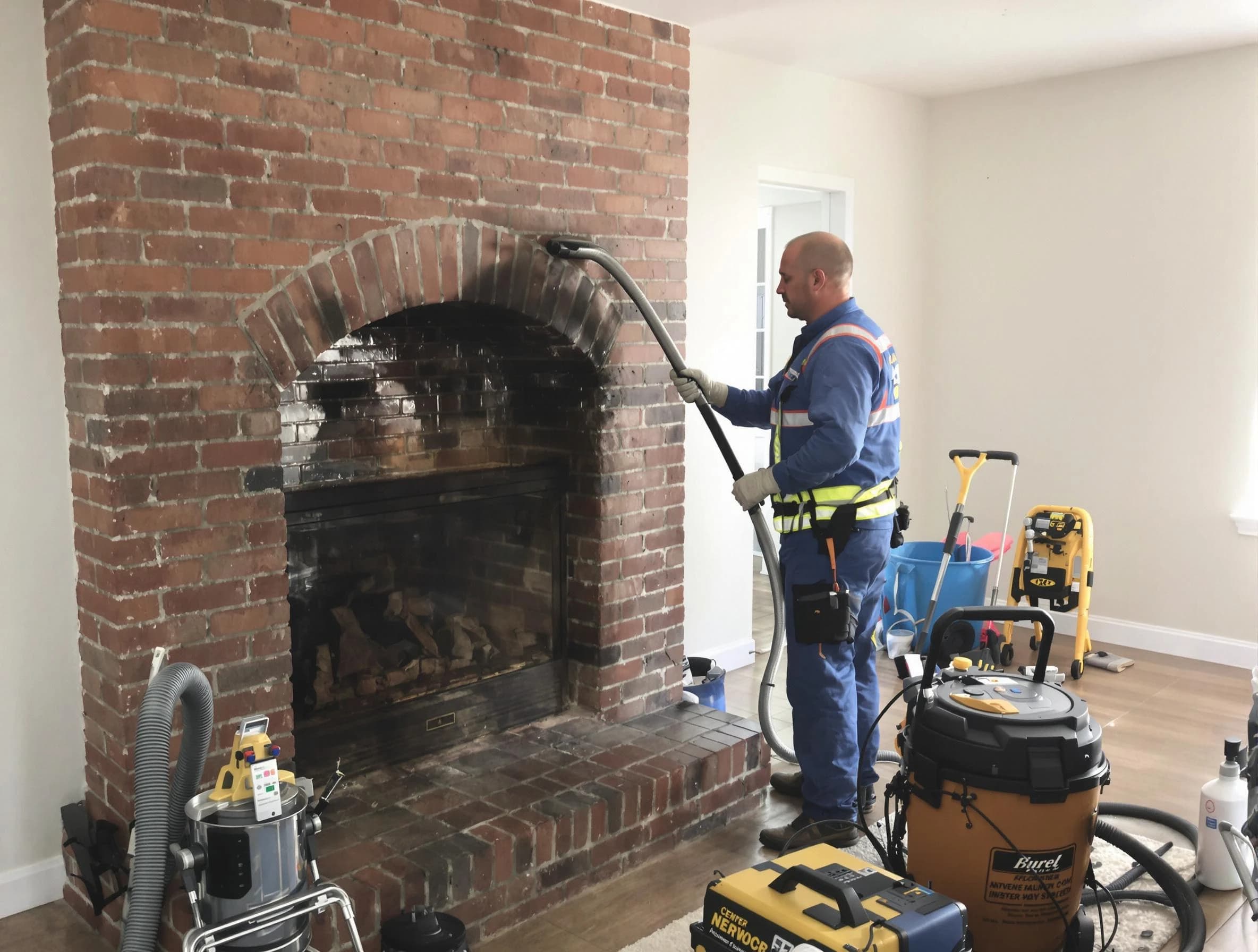 Berkeley Chimney Sweep expert performing detailed chimney sweep in Berkeley, NJ