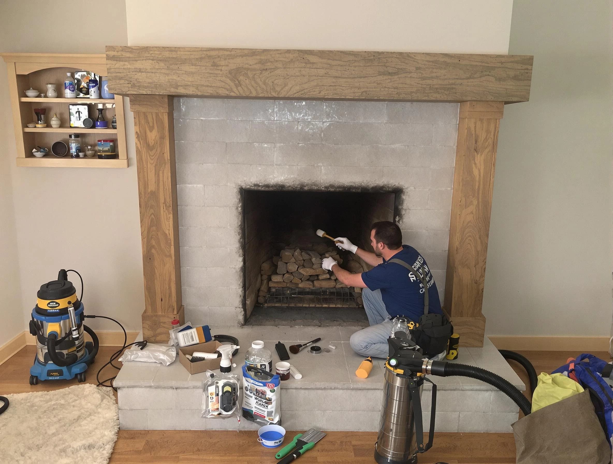 Detailed creosote removal process by Berkeley Chimney Sweep in Berkeley, NJ