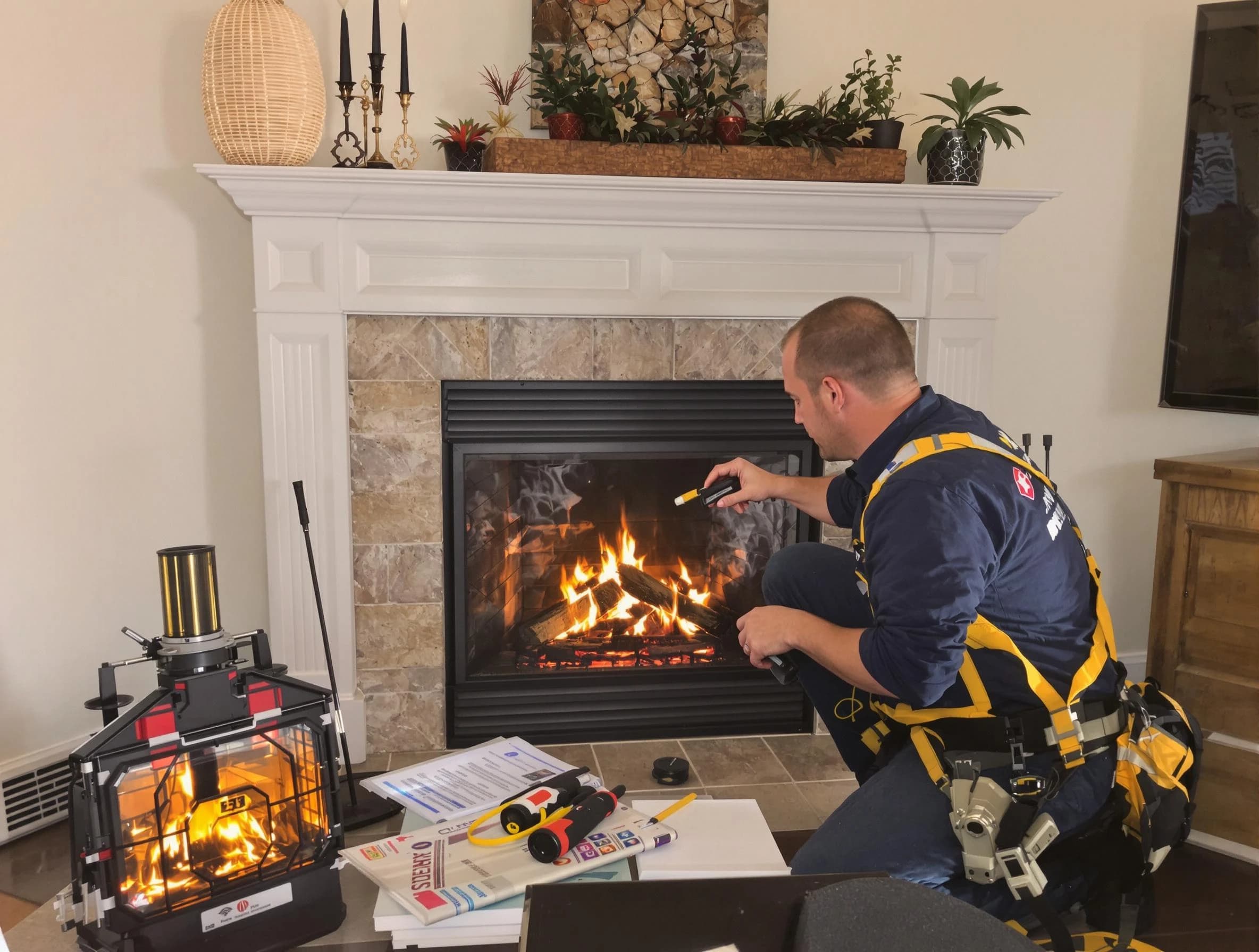 Safety-focused fireplace inspection by Berkeley Chimney Sweep in Berkeley, NJ